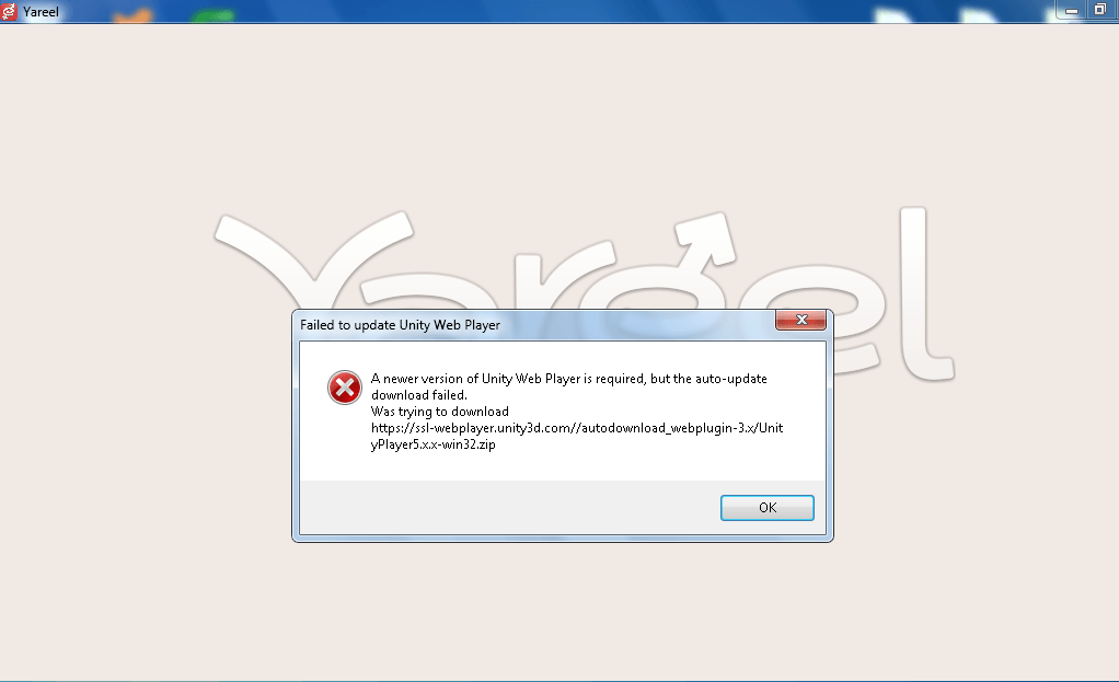 Screenshot from the archived 2019 Unity Web Player instructions
