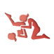 Guys with guys dominant pose icon