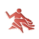 Girls with girls romantic pose icon